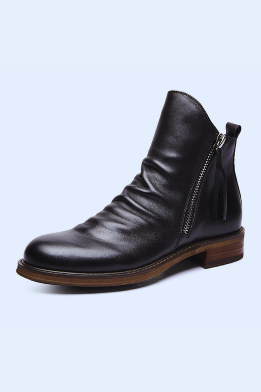 Pánské boty Zarusova - dvojitý zip a protiskluzový design
