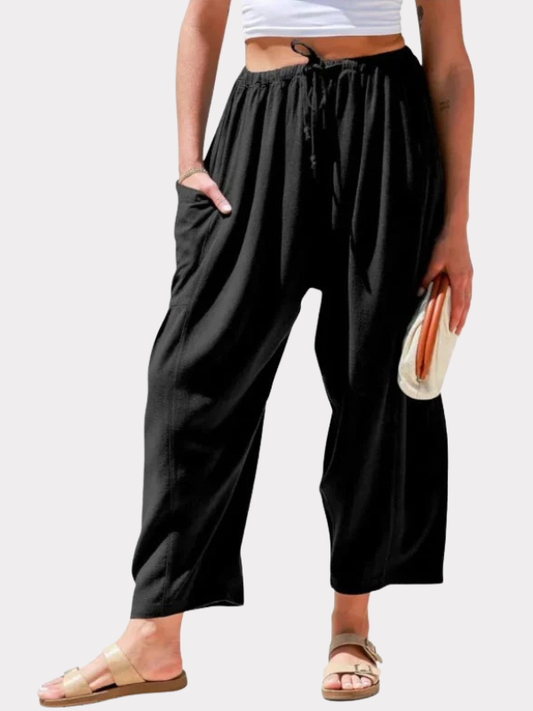 Neformální kalhoty Zarusova - Elastický pas, kapsy