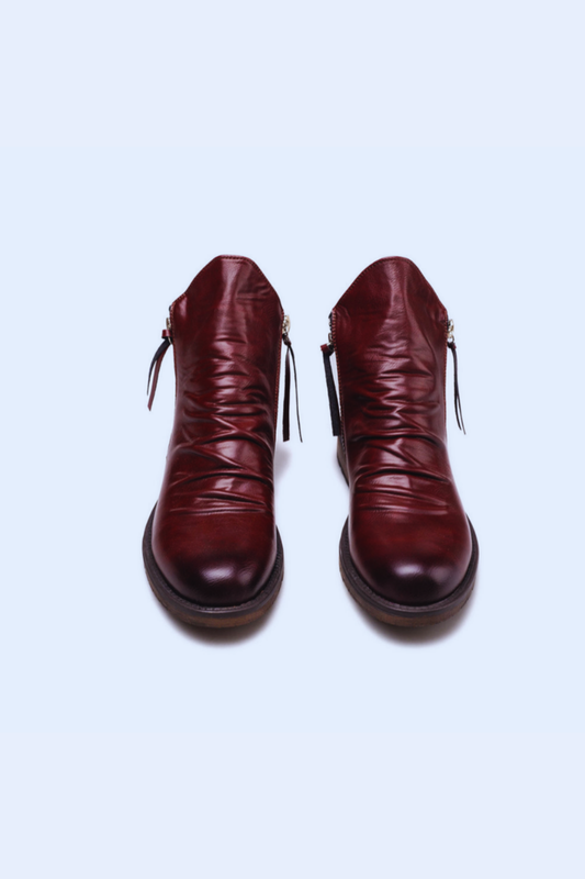 Pánské boty Zarusova - dvojitý zip a protiskluzový design